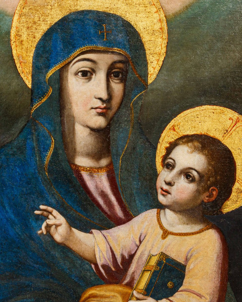 Giacinto Gimignani (1606 – 1681), attr., Salus Populi Romani con Sant’Antonio da Padova-photo-2