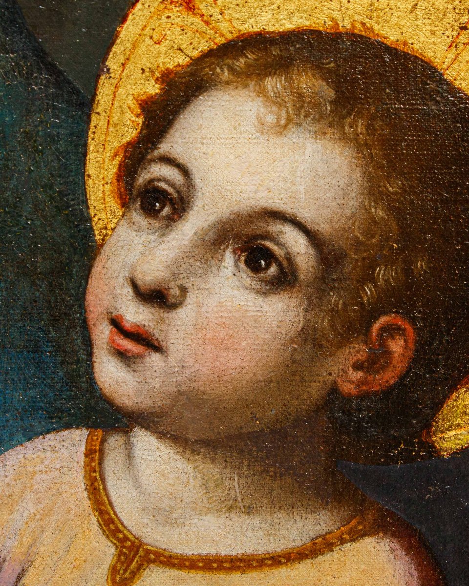 Giacinto Gimignani (1606 – 1681), attr., Salus Populi Romani con Sant’Antonio da Padova-photo-4