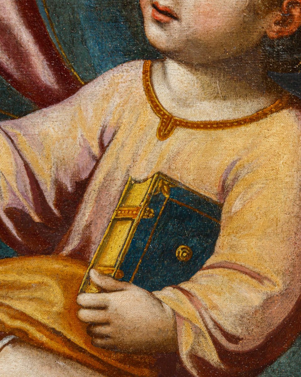 Giacinto Gimignani (1606 – 1681), attr., Salus Populi Romani con Sant’Antonio da Padova-photo-5