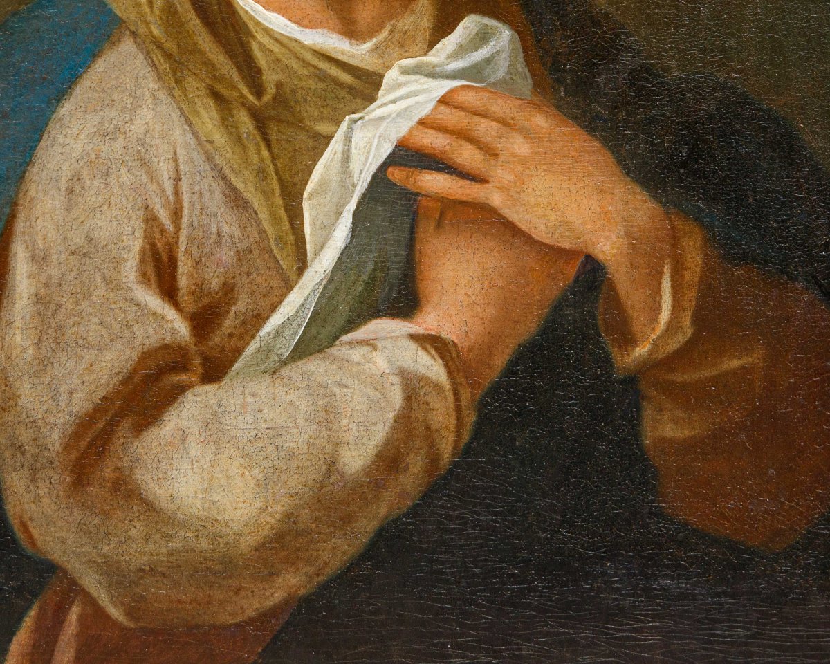 Scuola lombarda, XVII secolo, Vergine con le mani giunte-photo-1