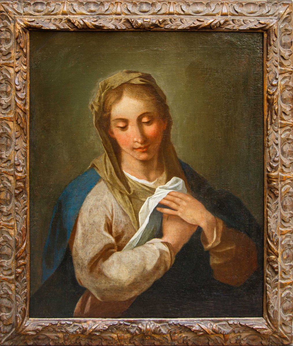 Scuola lombarda, XVII secolo, Vergine con le mani giunte