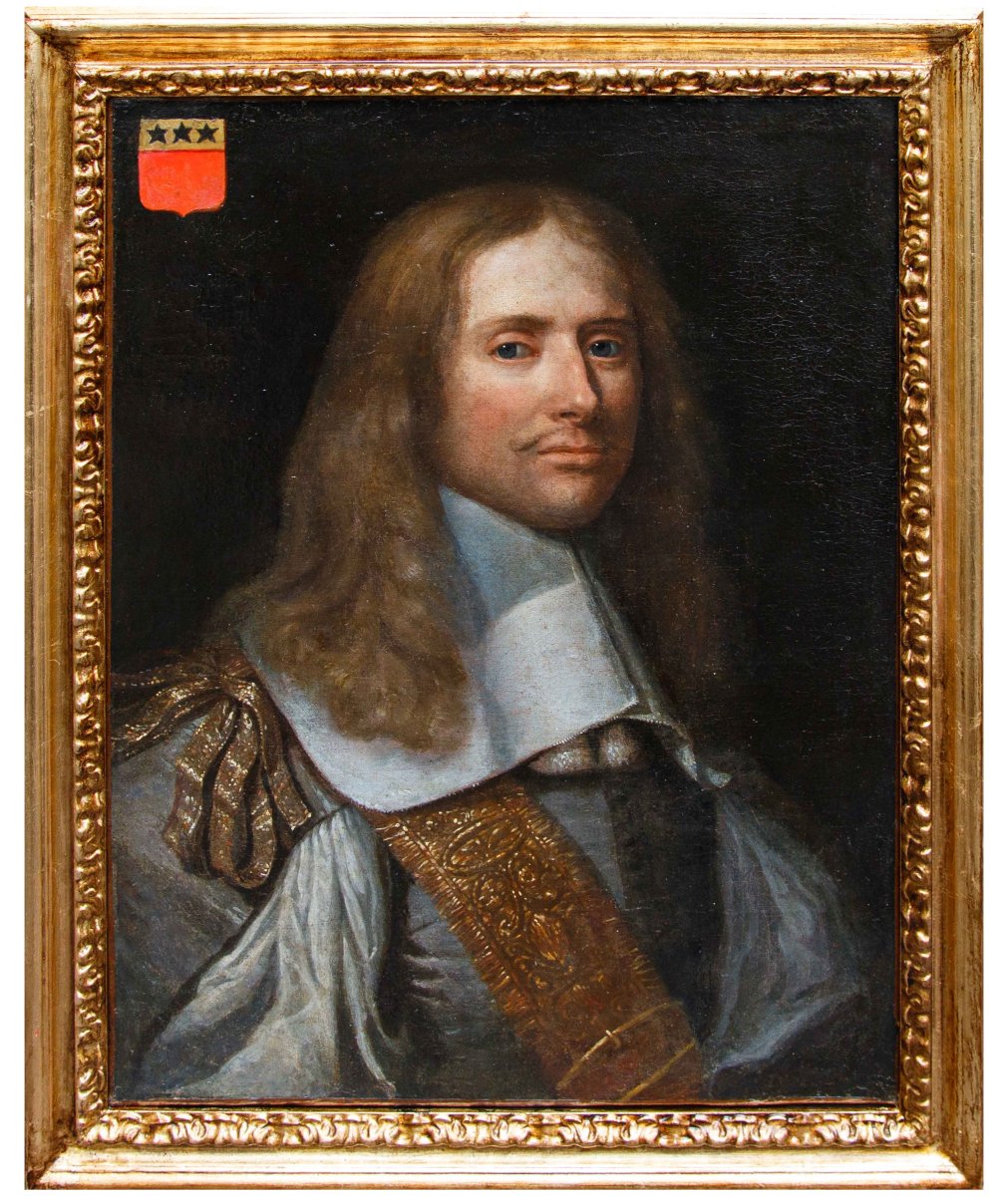 Seguace di Philippe de Champaigne (Bruxelles,1602 – Parigi,1674), Coppia di ritratti-photo-3