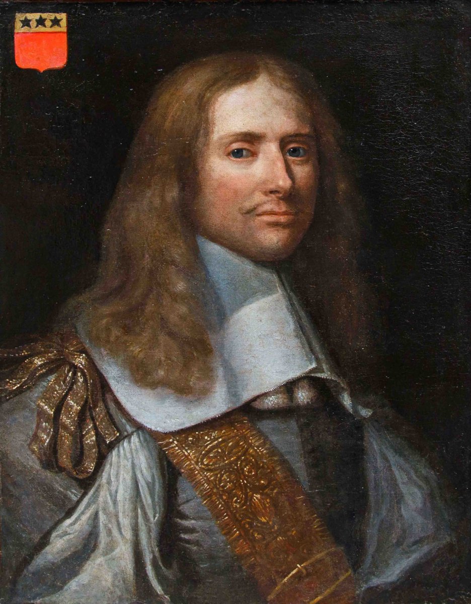 Seguace di Philippe de Champaigne (Bruxelles,1602 – Parigi,1674), Coppia di ritratti-photo-1