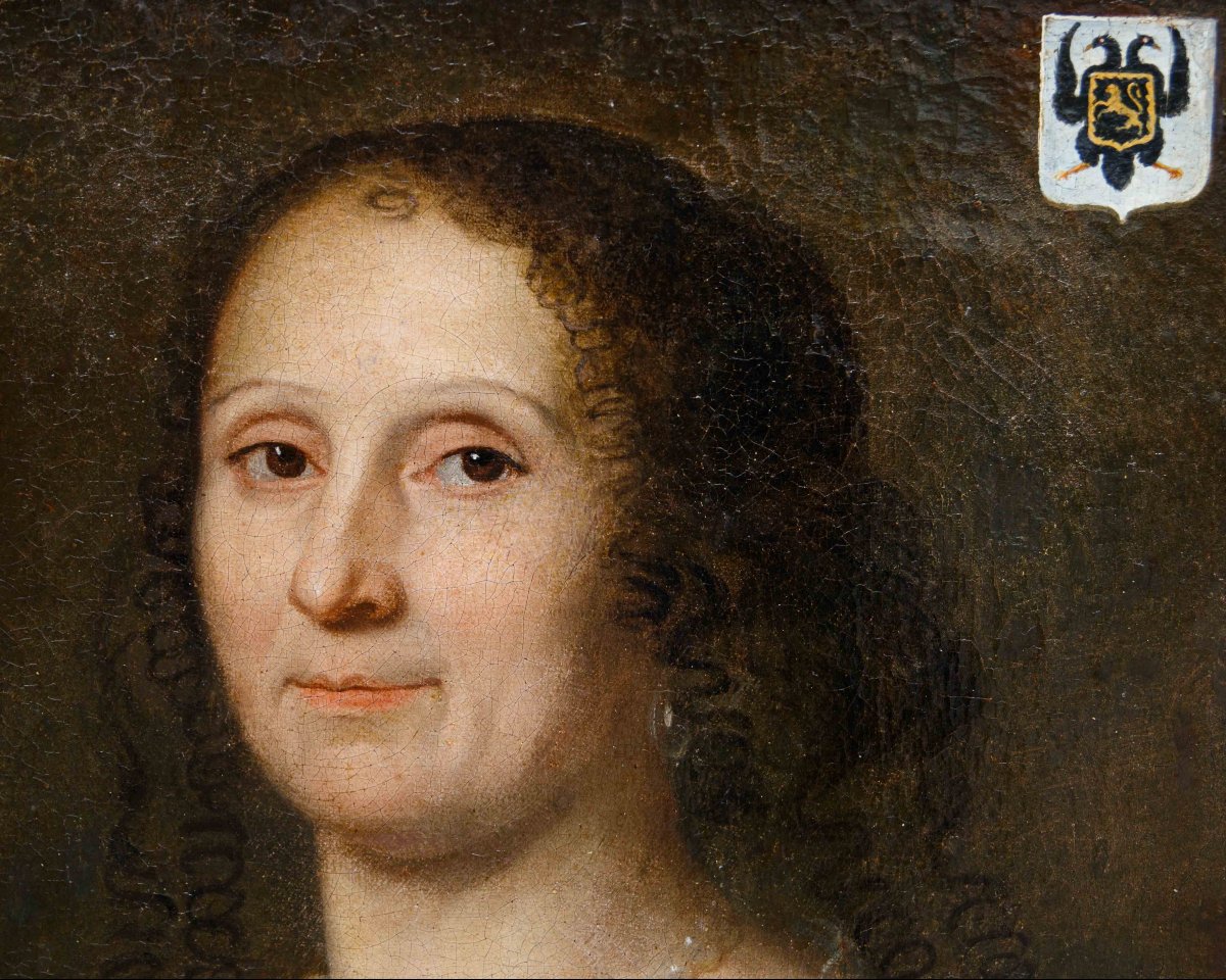 Seguace di Philippe de Champaigne (Bruxelles,1602 – Parigi,1674), Coppia di ritratti-photo-3