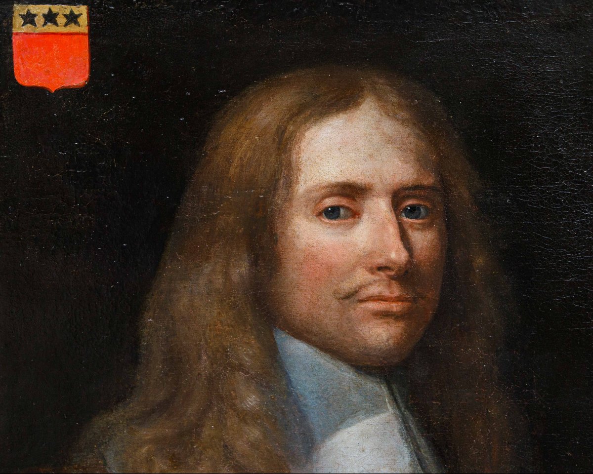 Seguace di Philippe de Champaigne (Bruxelles,1602 – Parigi,1674), Coppia di ritratti-photo-4
