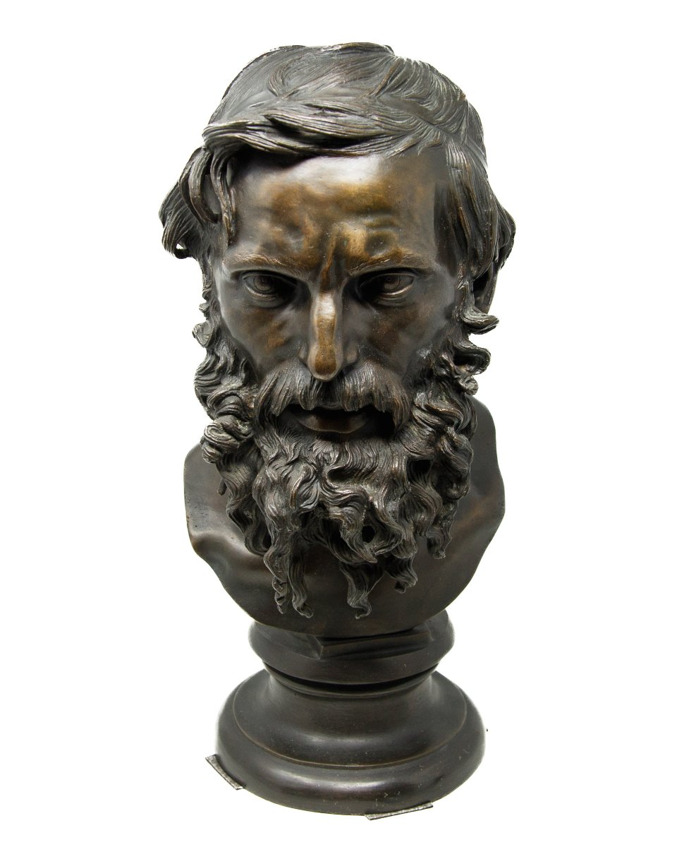 Vincenzo Gemito (Napoli, 1852 – 1929), Busto di filosofo-photo-3