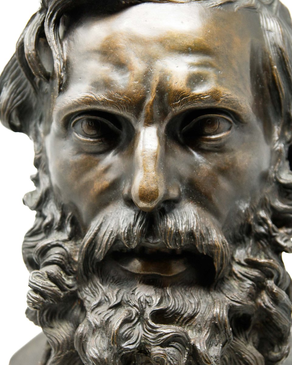 Vincenzo Gemito (Napoli, 1852 – 1929), Busto di filosofo-photo-2