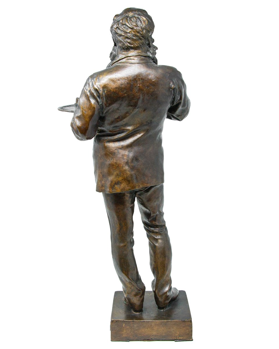 Vincenzo Gemito (Napoli, 1852 – 1929), Ritratto di Ernest Meissonier-photo-3