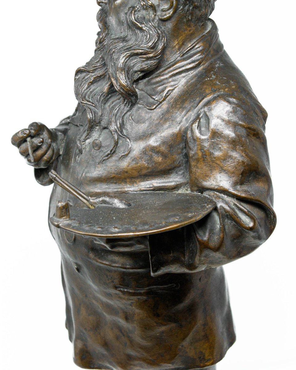 Vincenzo Gemito (Napoli, 1852 – 1929), Ritratto di Ernest Meissonier-photo-1