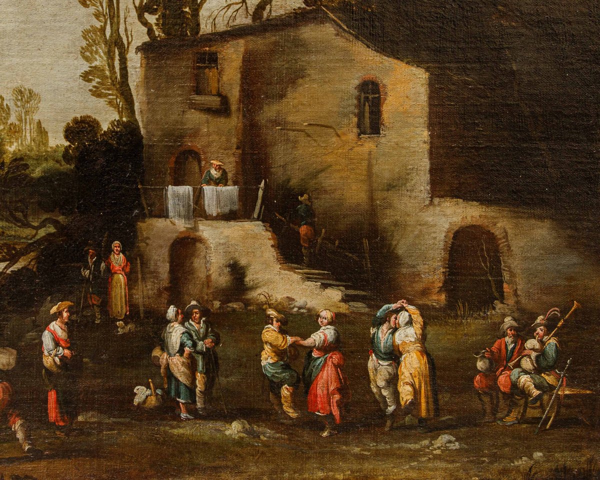 Maestro dell’Accademia Ligustica, Paesaggio con figure-photo-6