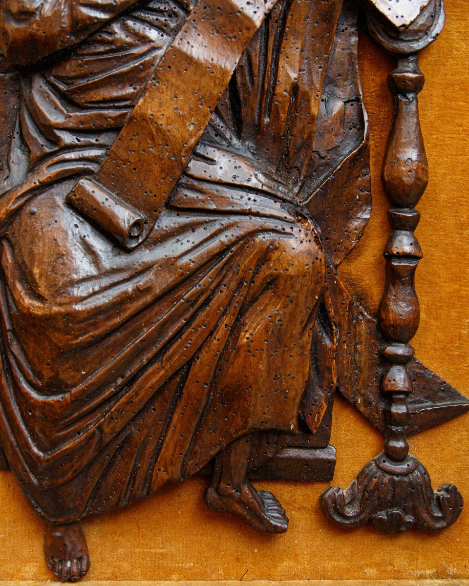 XVII secolo, Pannello con San Giovanni Evangelista-photo-1