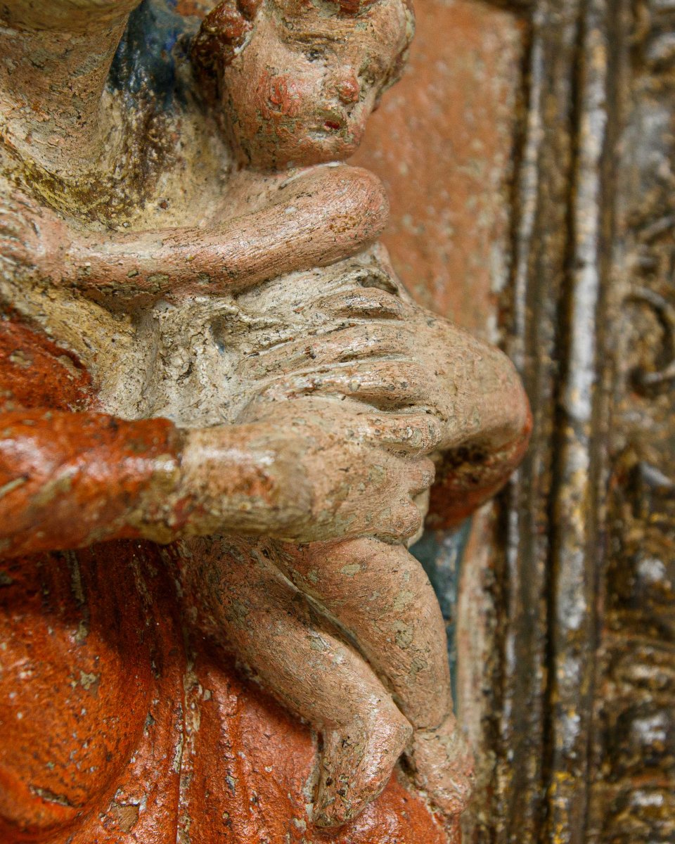 Scuola bolognese del XVII secolo, Madonna col Bambino-photo-3