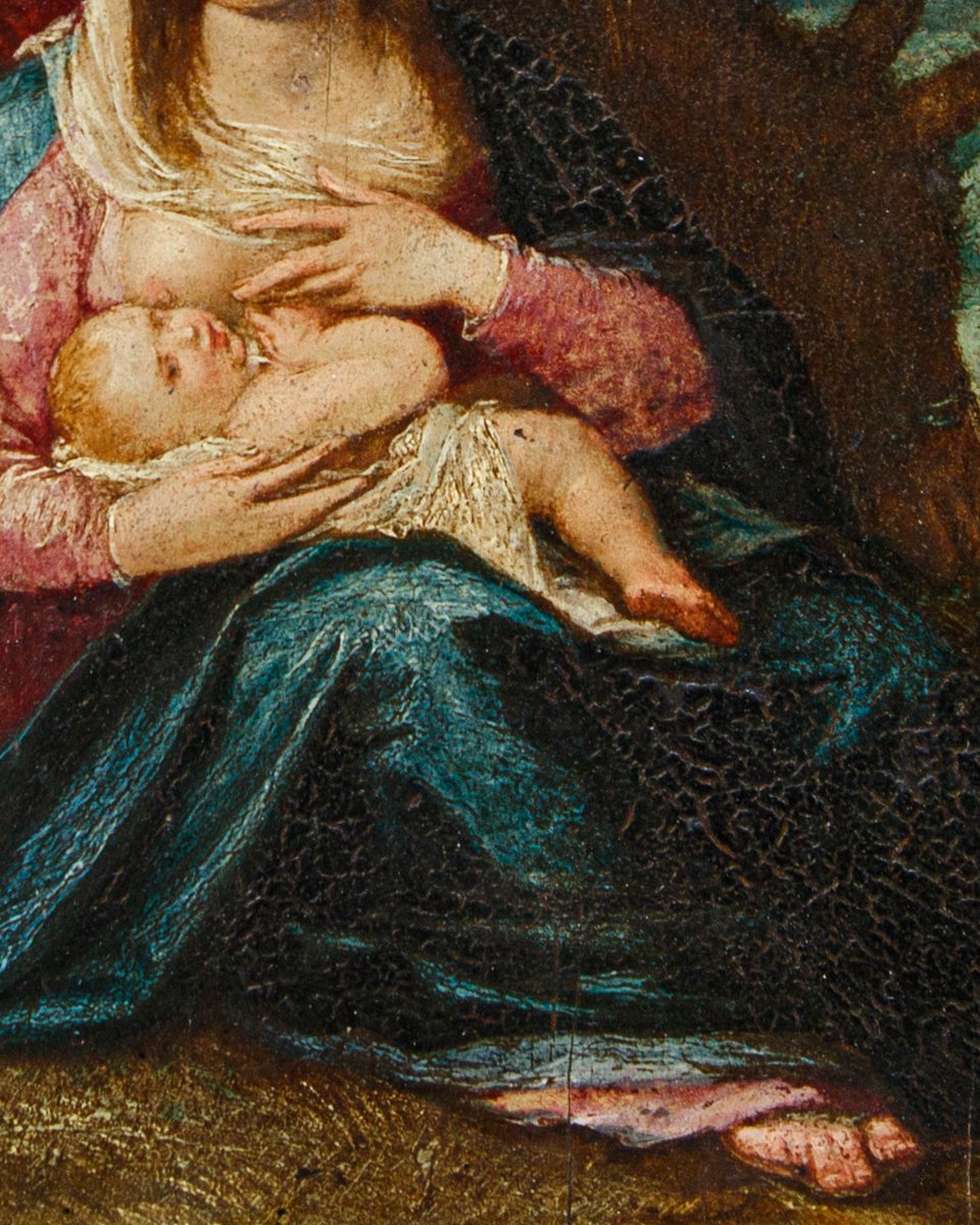 Christoph Schwarz (Ingolstadt, 1548 – Monaco di Baviera, 1592),Riposo durante la fuga in Egitto-photo-1