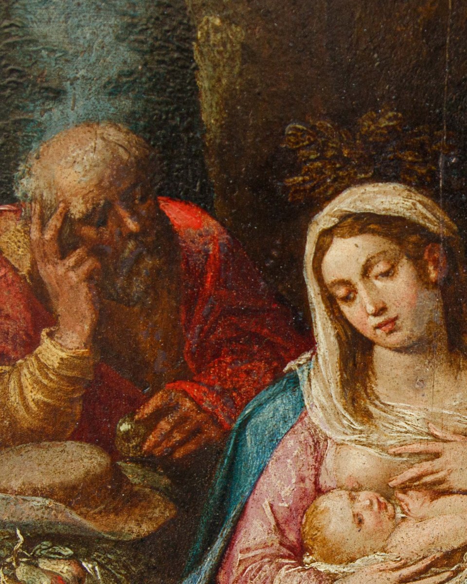 Christoph Schwarz (Ingolstadt, 1548 – Monaco di Baviera, 1592),Riposo durante la fuga in Egitto-photo-3