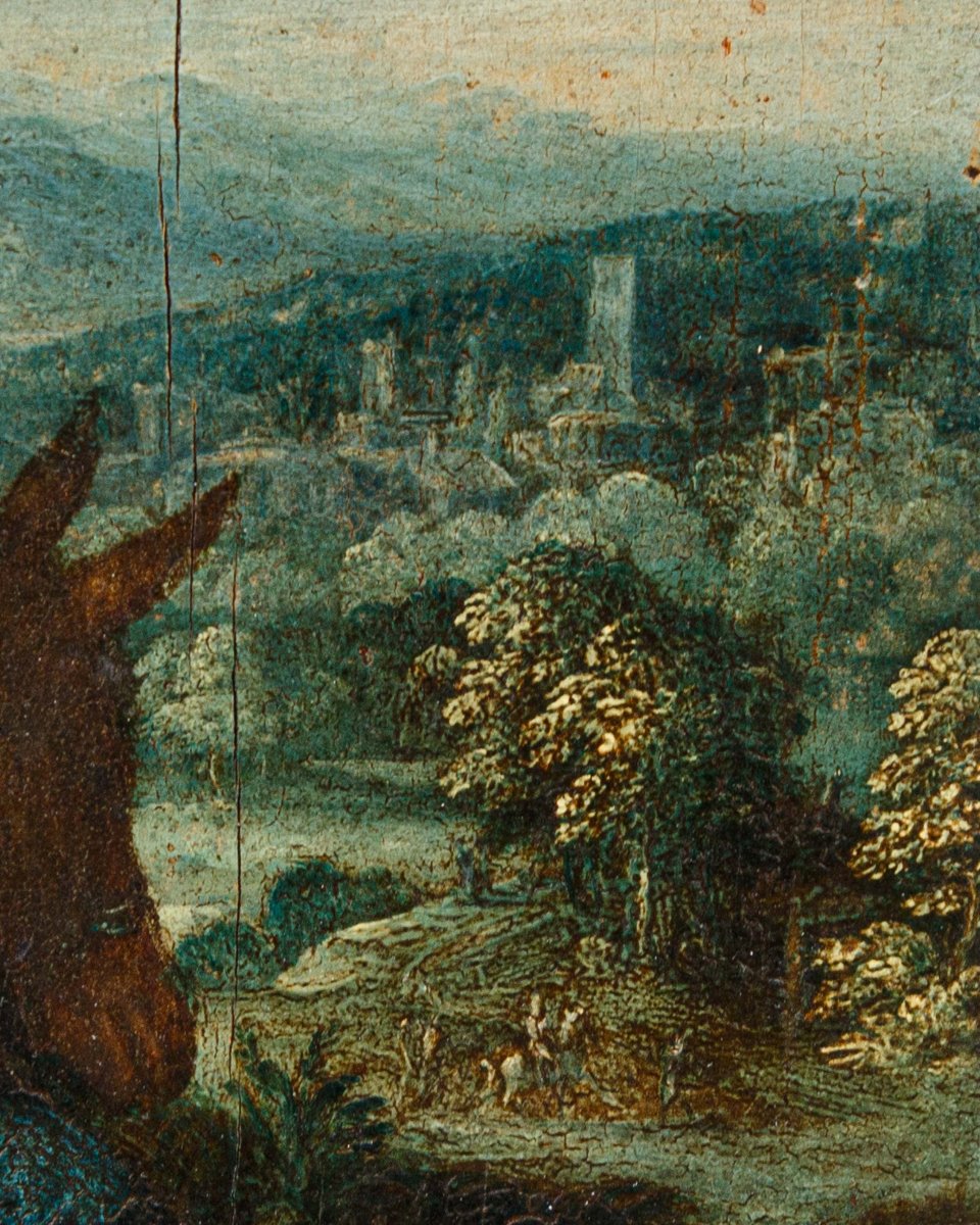 Christoph Schwarz (Ingolstadt, 1548 – Monaco di Baviera, 1592),Riposo durante la fuga in Egitto-photo-4