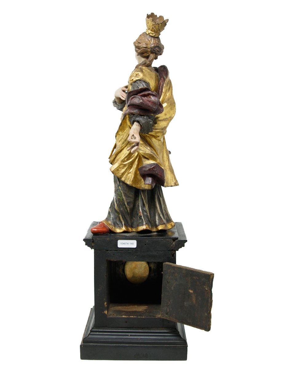 Germania, XVIII secolo, Reliquario con Santa Caterina d’Alessandria-photo-2