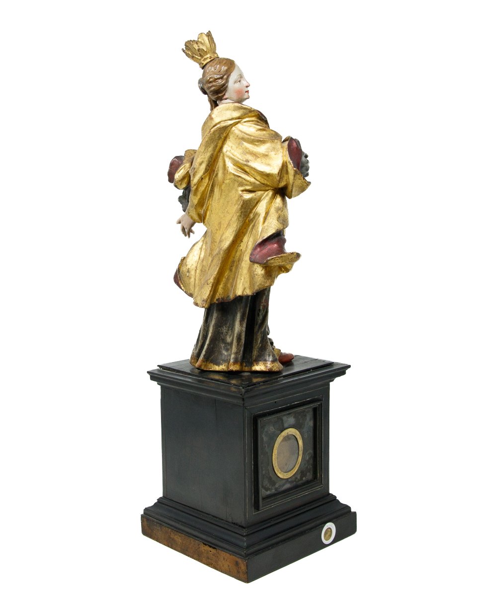 Germania, XVIII secolo, Reliquario con Santa Caterina d’Alessandria