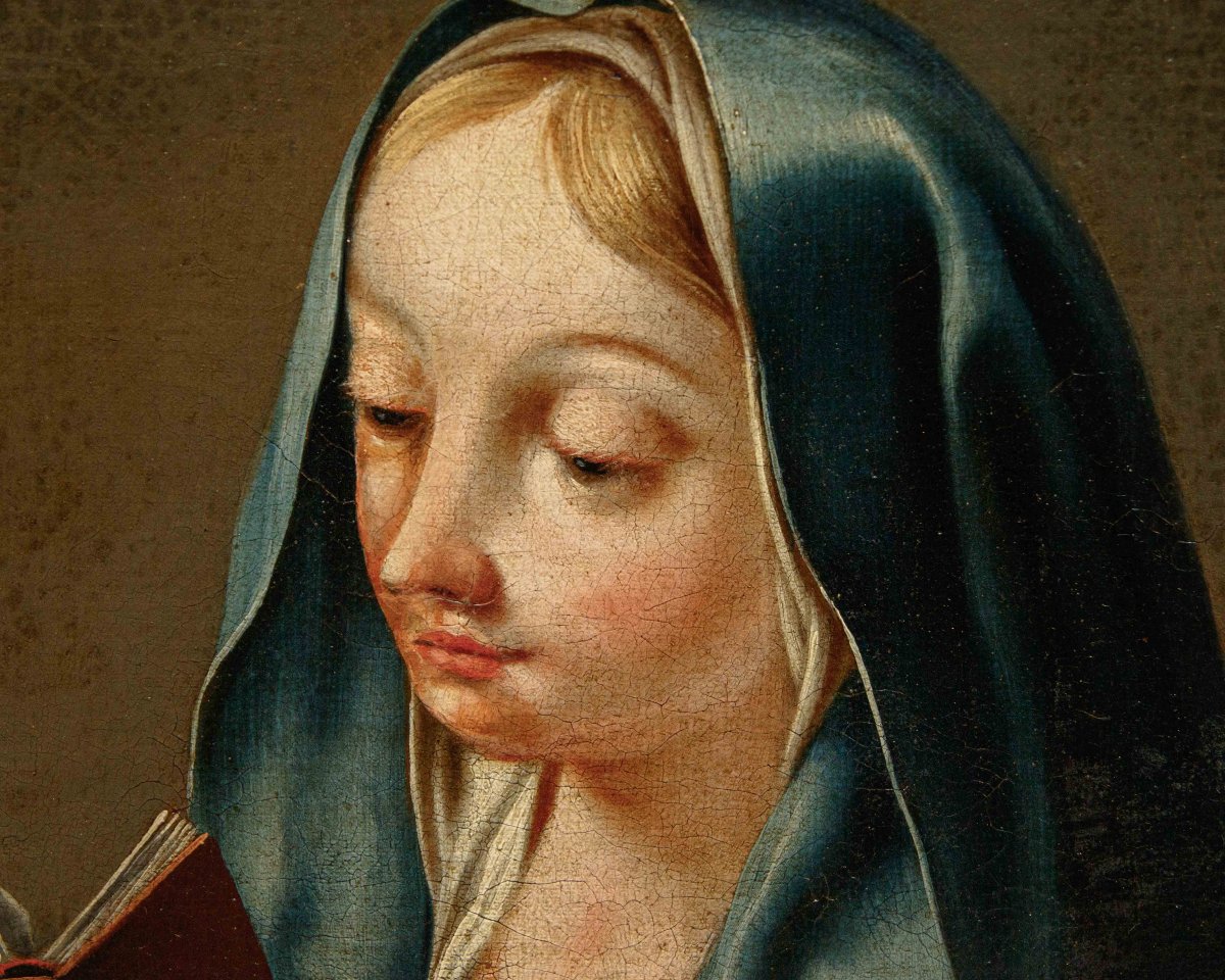 Bottega di Giovanni Battista Pittoni (Venezia, 1687 – 1767), Madonna che legge-photo-4