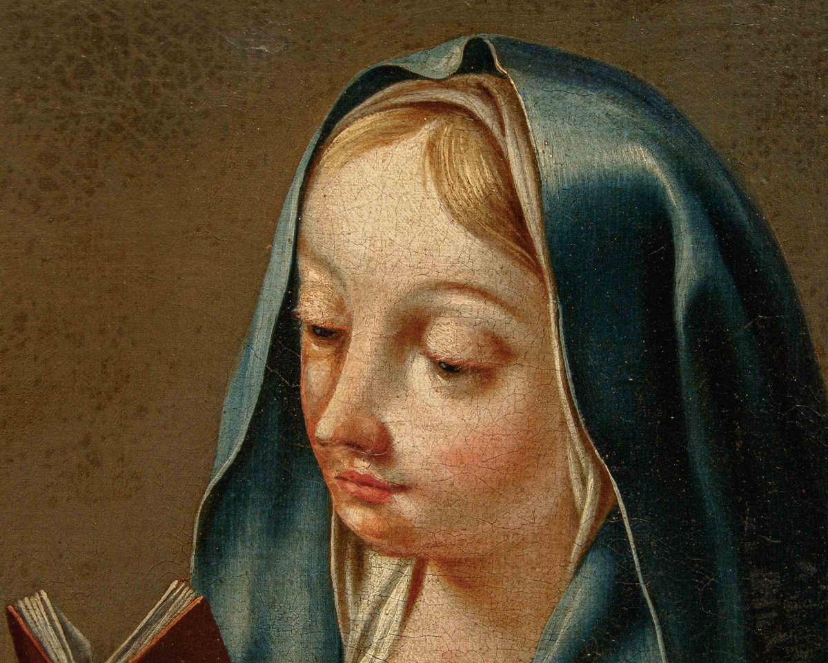 Bottega di Giovanni Battista Pittoni (Venezia, 1687 – 1767), Madonna che legge-photo-3