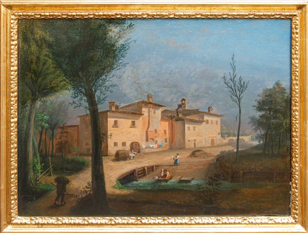 XIX secolo, Vedute con ville lombarde e scenette di genere-photo-3