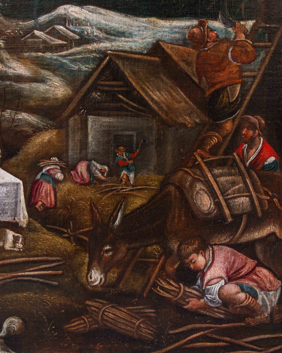 Ambito di Leandro Bassano (1557 - 1622), Allegoria dell’inverno-photo-4