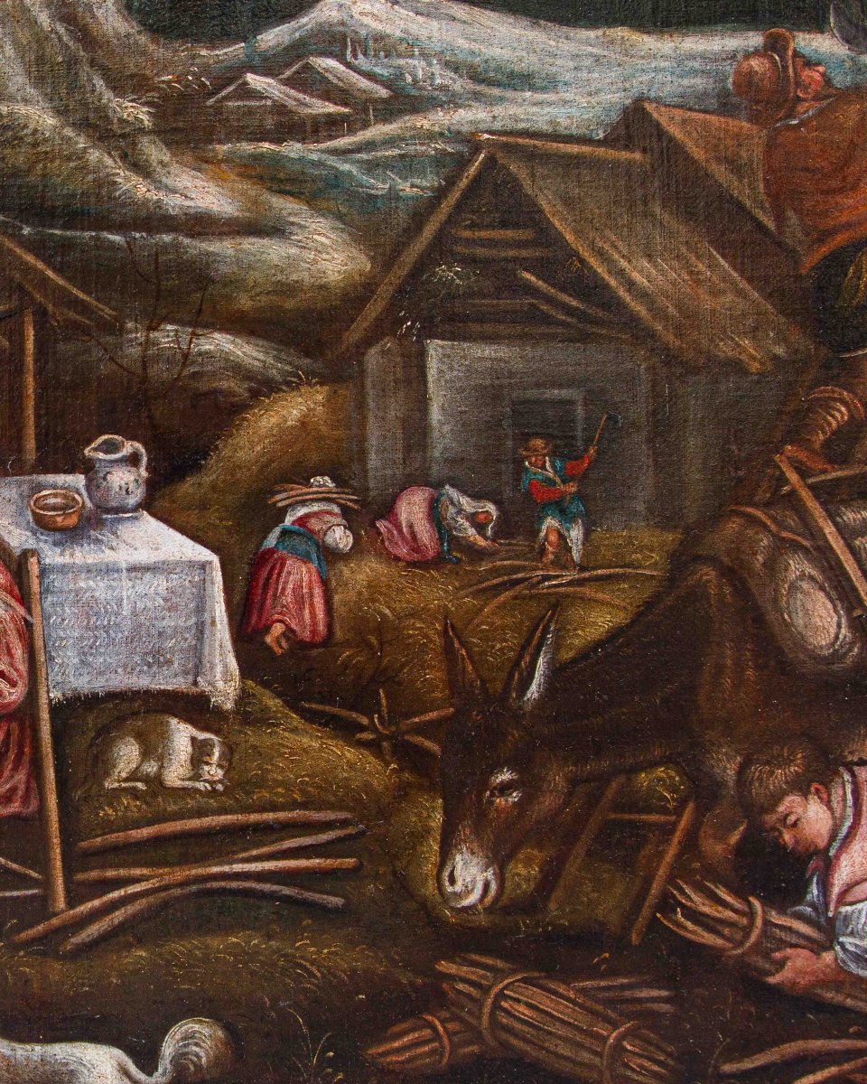 Ambito di Leandro Bassano (1557 - 1622), Allegoria dell’inverno-photo-8