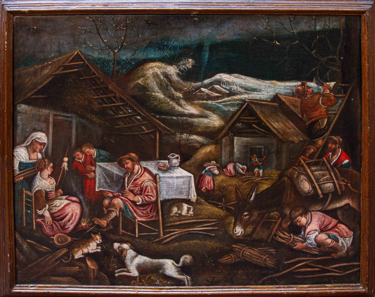 Ambito di Leandro Bassano (1557 - 1622), Allegoria dell’inverno