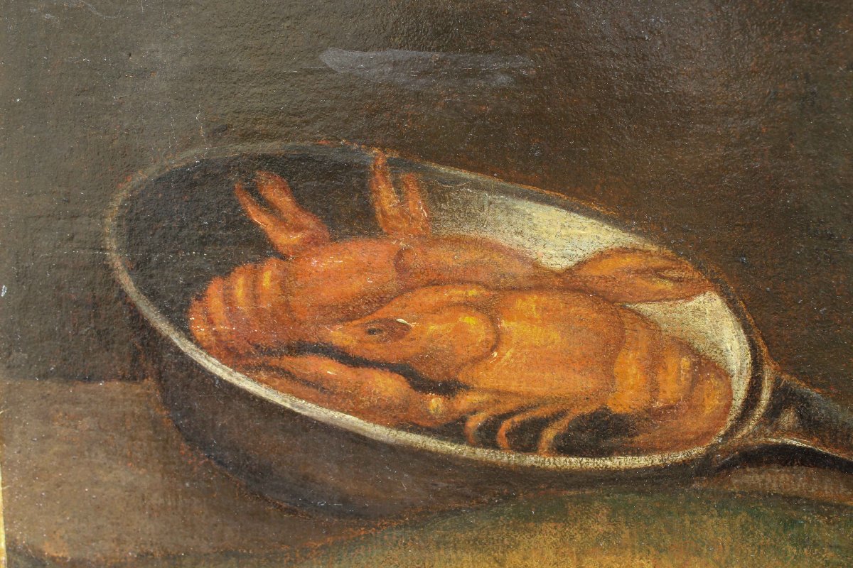 Nicola Levoli (Rimini, 1728 – 1801), attr., Natura morta con pesci e crostacei-photo-4