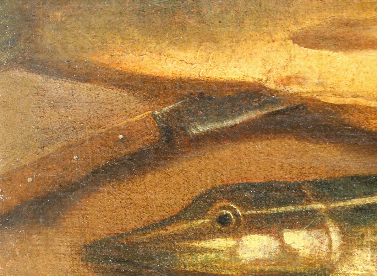 Nicola Levoli (Rimini, 1728 – 1801), attr., Natura morta con pesci e crostacei-photo-5
