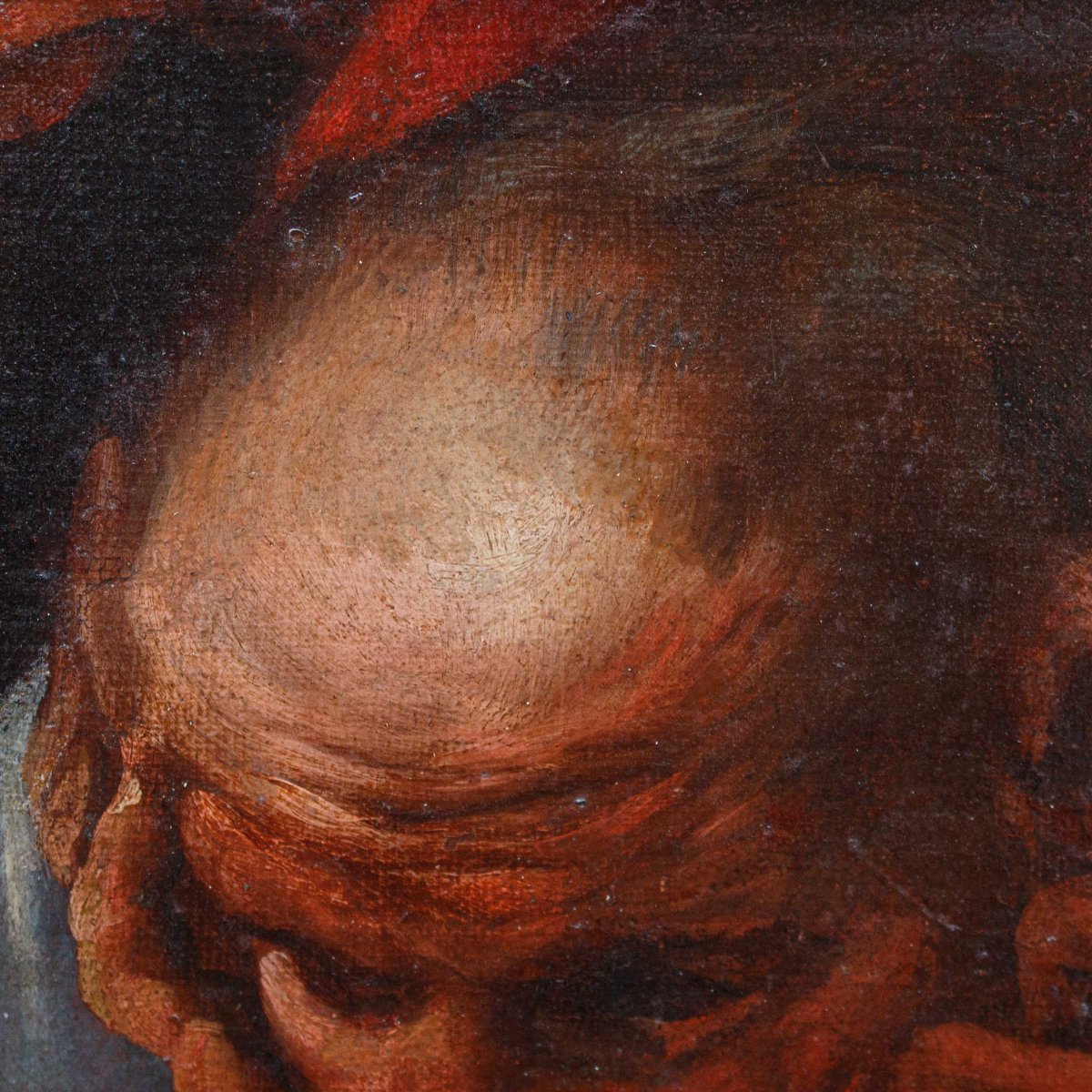 Antonio Zanchi (Este, 1631 – Venezia, 1722), Studio di un volto maschile-photo-2