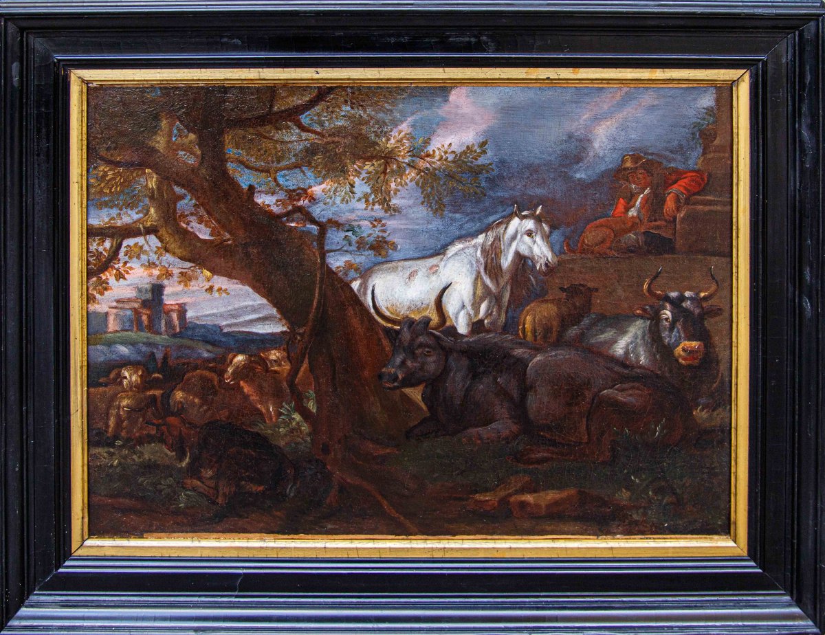 Pittore Fiammingo a Roma, XVII secolo, Armenti