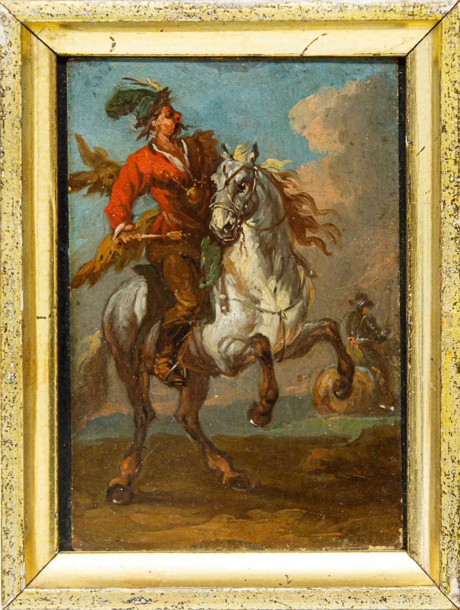 August Querfurt (1696, Wolfenbüttel – 1761, Vienna), attr., Composizioni con cavalieri-photo-3