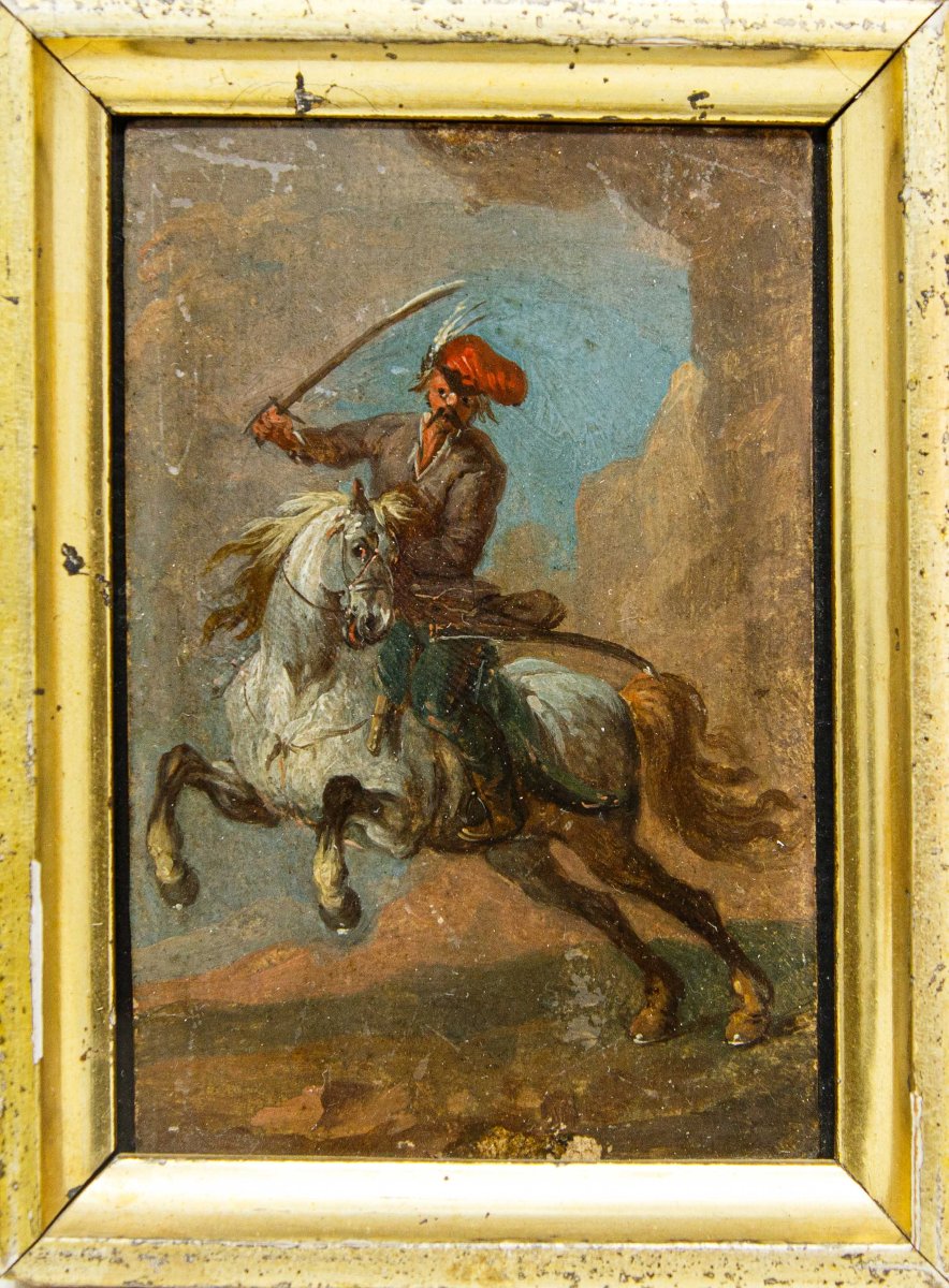 August Querfurt (1696, Wolfenbüttel – 1761, Vienna), attr., Composizioni con cavalieri-photo-4