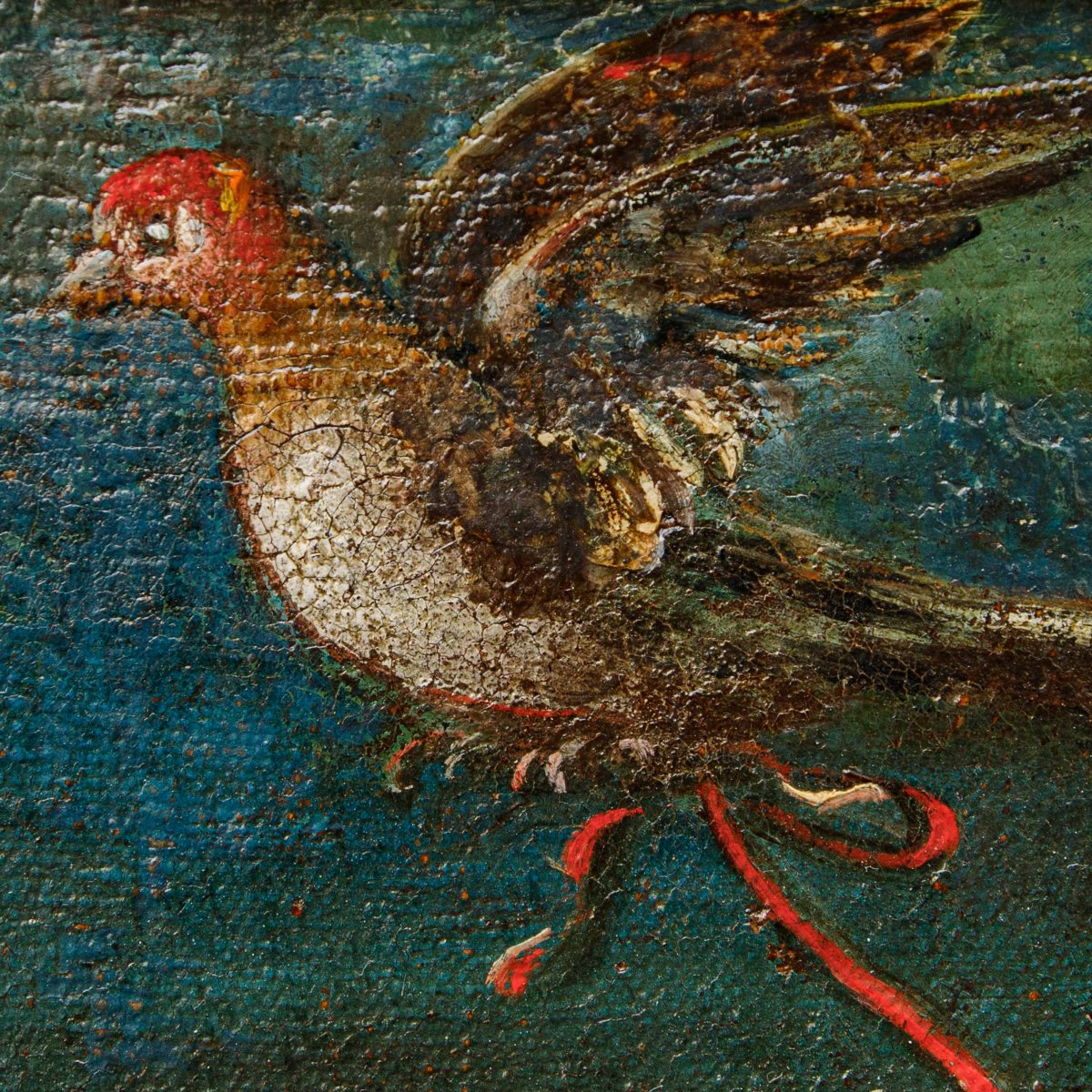 XVII secolo, Bambina che gioca con uccellino-photo-2