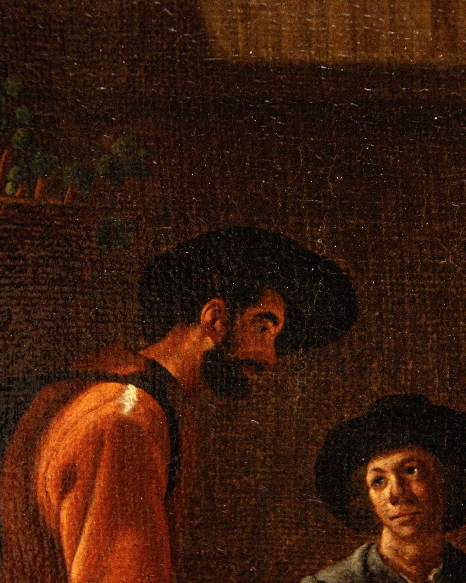Johannes Lingelbach, talvolta anche Jan (1622 – 1674), Scena con bevitori-photo-1