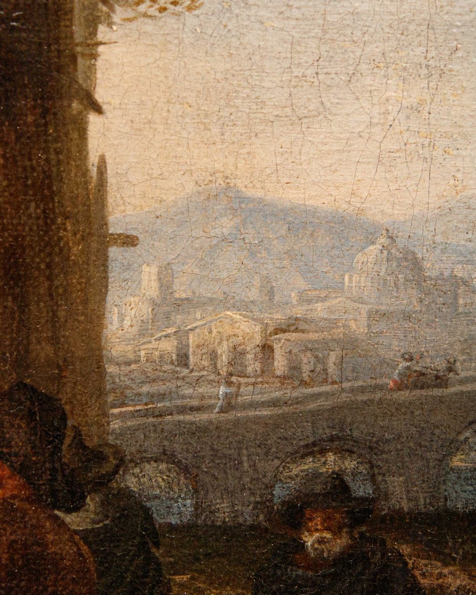 Johannes Lingelbach, talvolta anche Jan (1622 – 1674), Scena con bevitori-photo-7