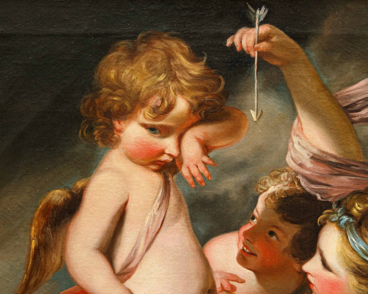Joshua Reynolds (Plympton, 1723 – Londra, 1792), Seguace di, Educazione di Cupido-photo-3