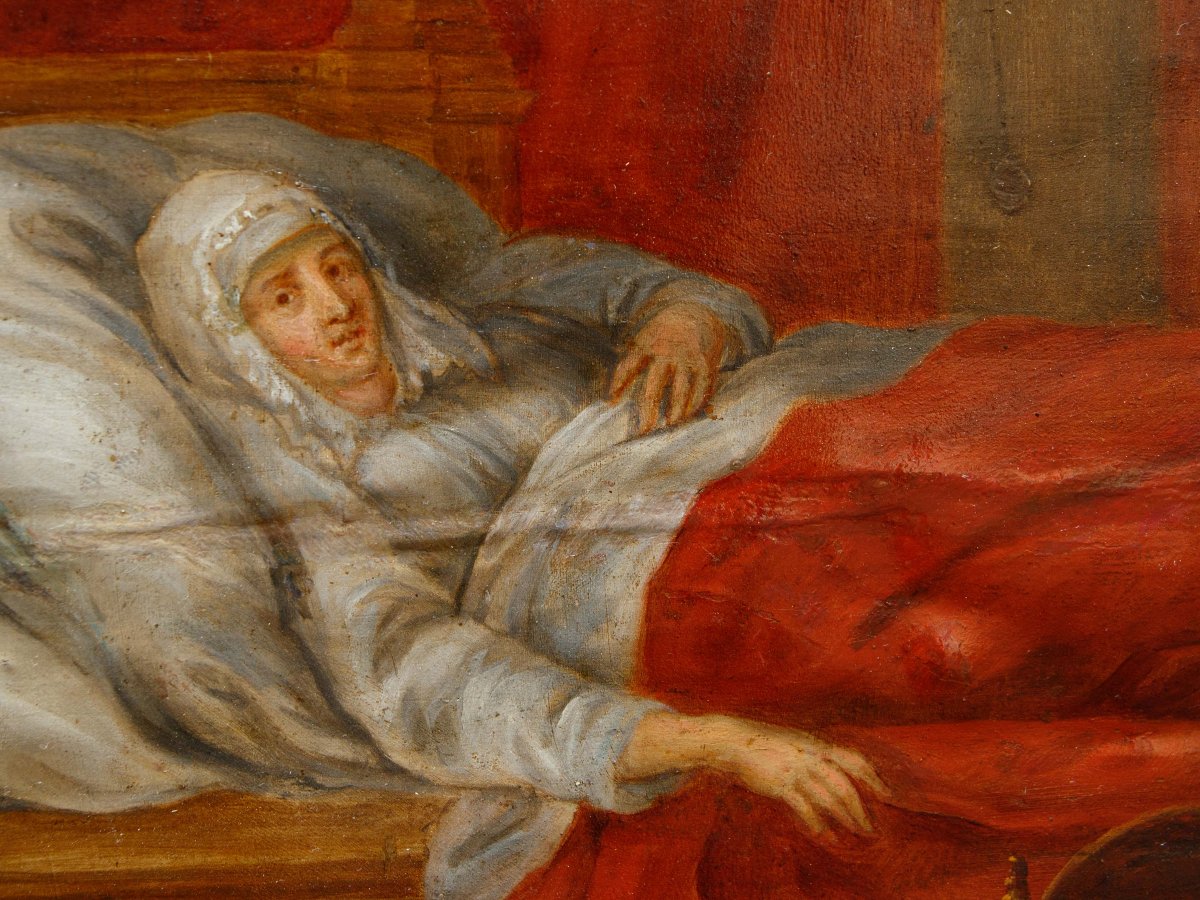 Bottega di Josè Leonardo (Saragozza, 1601 – 1653), Nascita della Vergine-photo-6