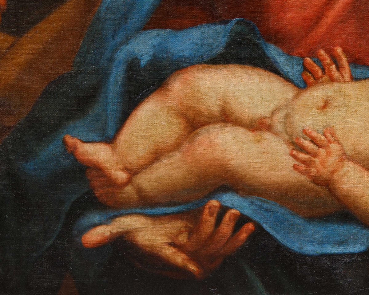 Giambettino Cignaroli (Verona, 1706 – 1770),attr., Sacra Famiglia con San Giovannino-photo-8