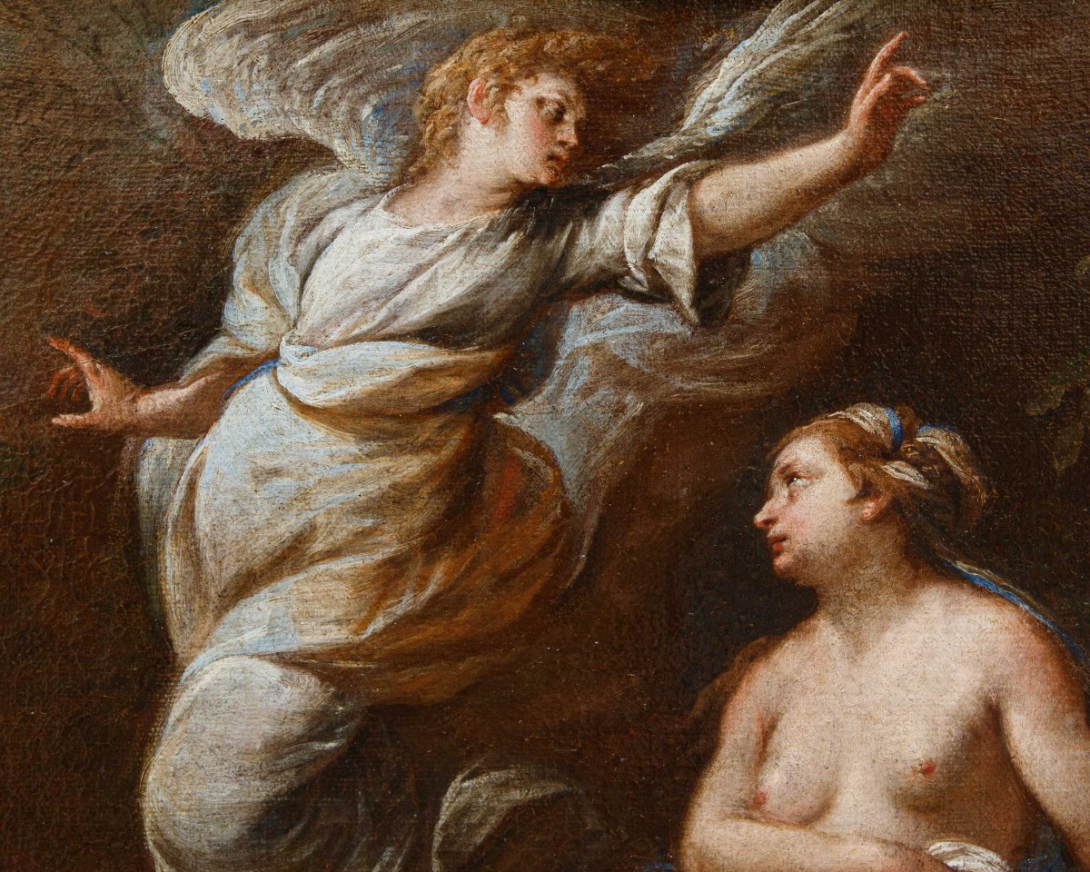 Carlo Francesco Nuolone (Milano, 1609 – 1662), L’apparizione dell’angelo ad Agar e Ismaele-photo-1