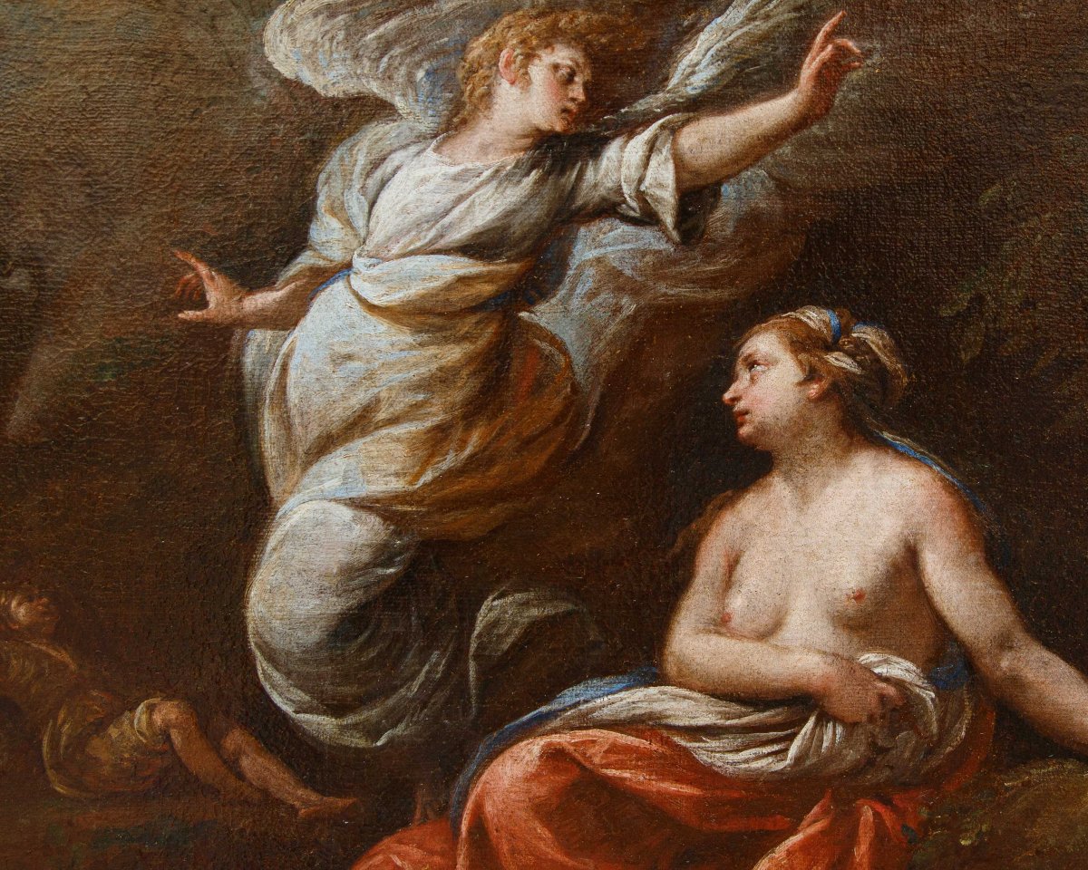 Carlo Francesco Nuolone (Milano, 1609 – 1662), L’apparizione dell’angelo ad Agar e Ismaele-photo-3