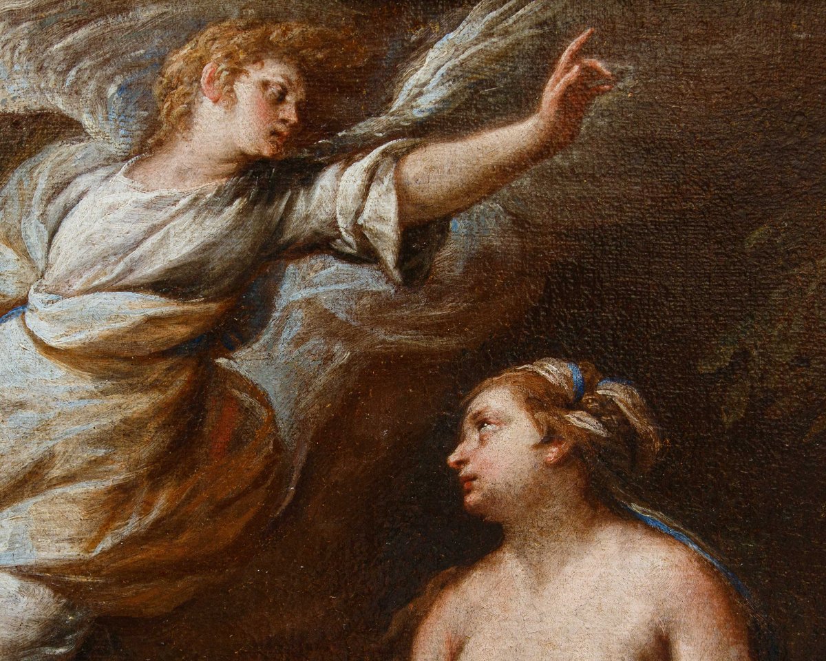 Carlo Francesco Nuolone (Milano, 1609 – 1662), L’apparizione dell’angelo ad Agar e Ismaele-photo-5