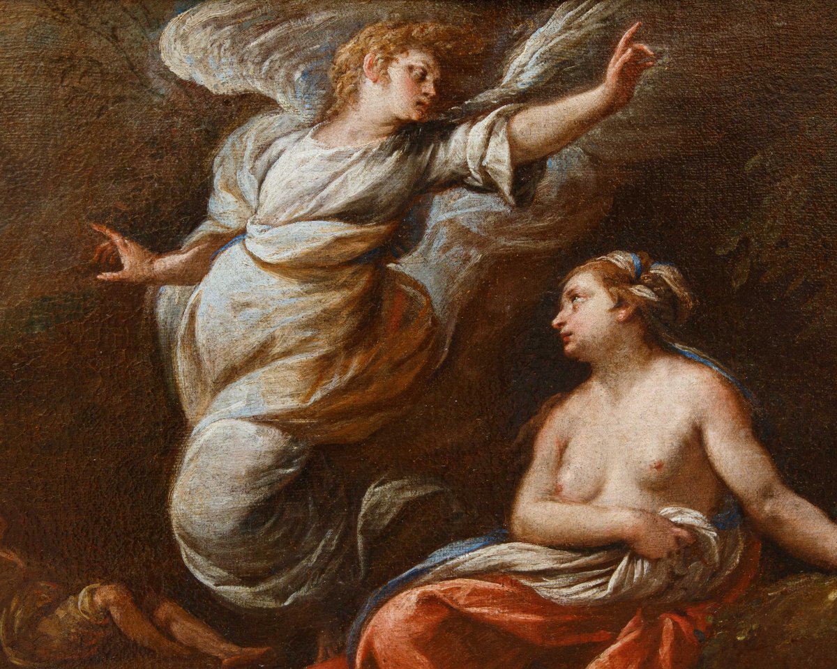 Carlo Francesco Nuolone (Milano, 1609 – 1662), L’apparizione dell’angelo ad Agar e Ismaele-photo-6