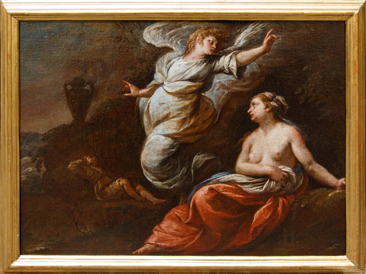 Carlo Francesco Nuolone (Milano, 1609 – 1662), L’apparizione dell’angelo ad Agar e Ismaele