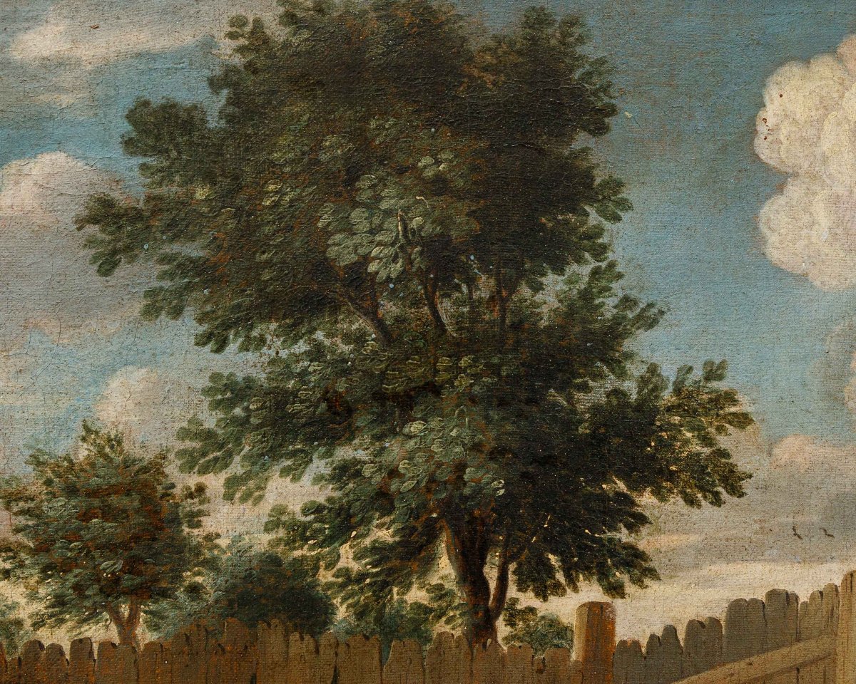 David Teniers il Giovane (Anversa, 1610 – Bruxelles, 1690), bottega di, Festa di villaggio-photo-7