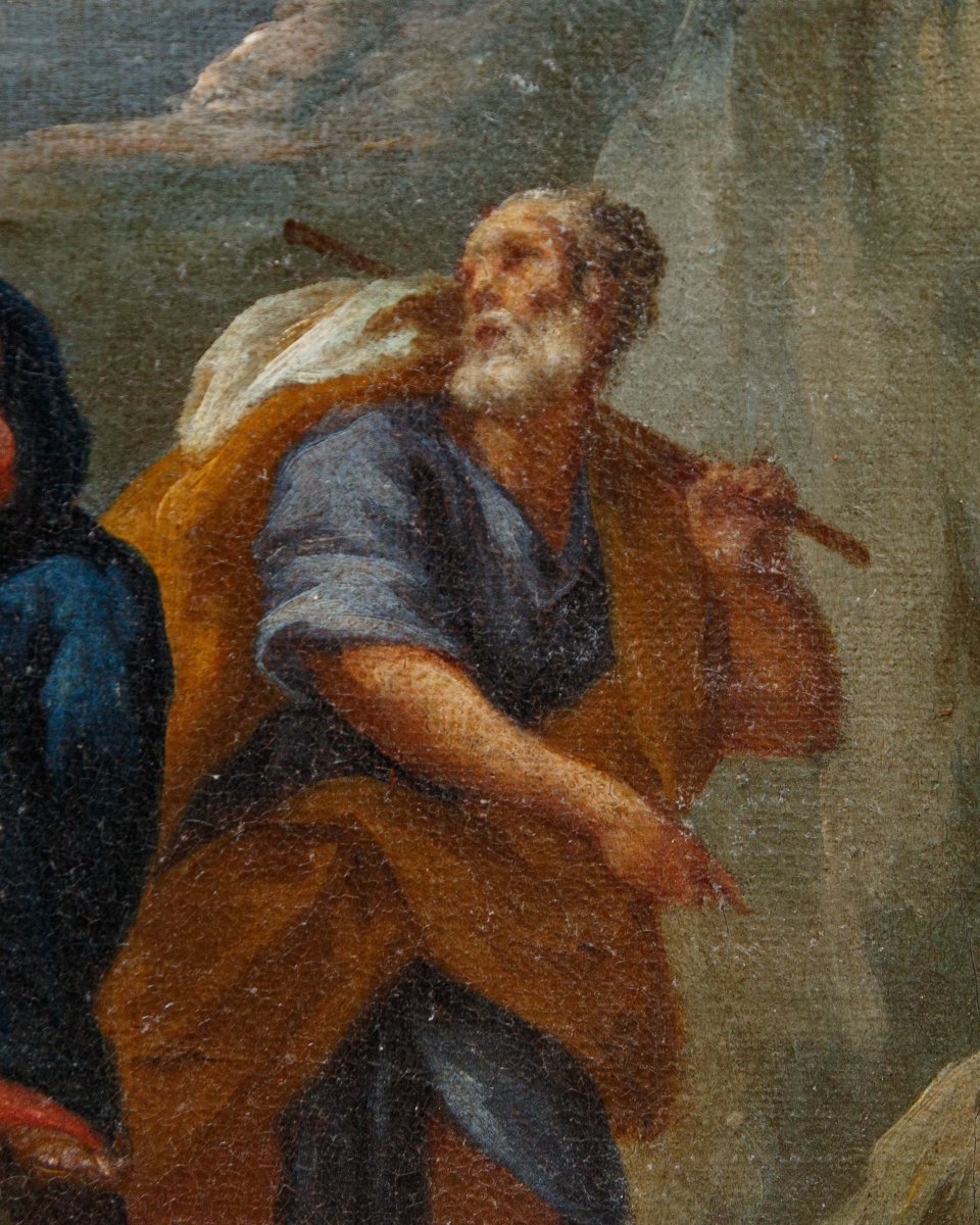 Scuola lombarda, secolo XVII, Fuga in Egitto-photo-3