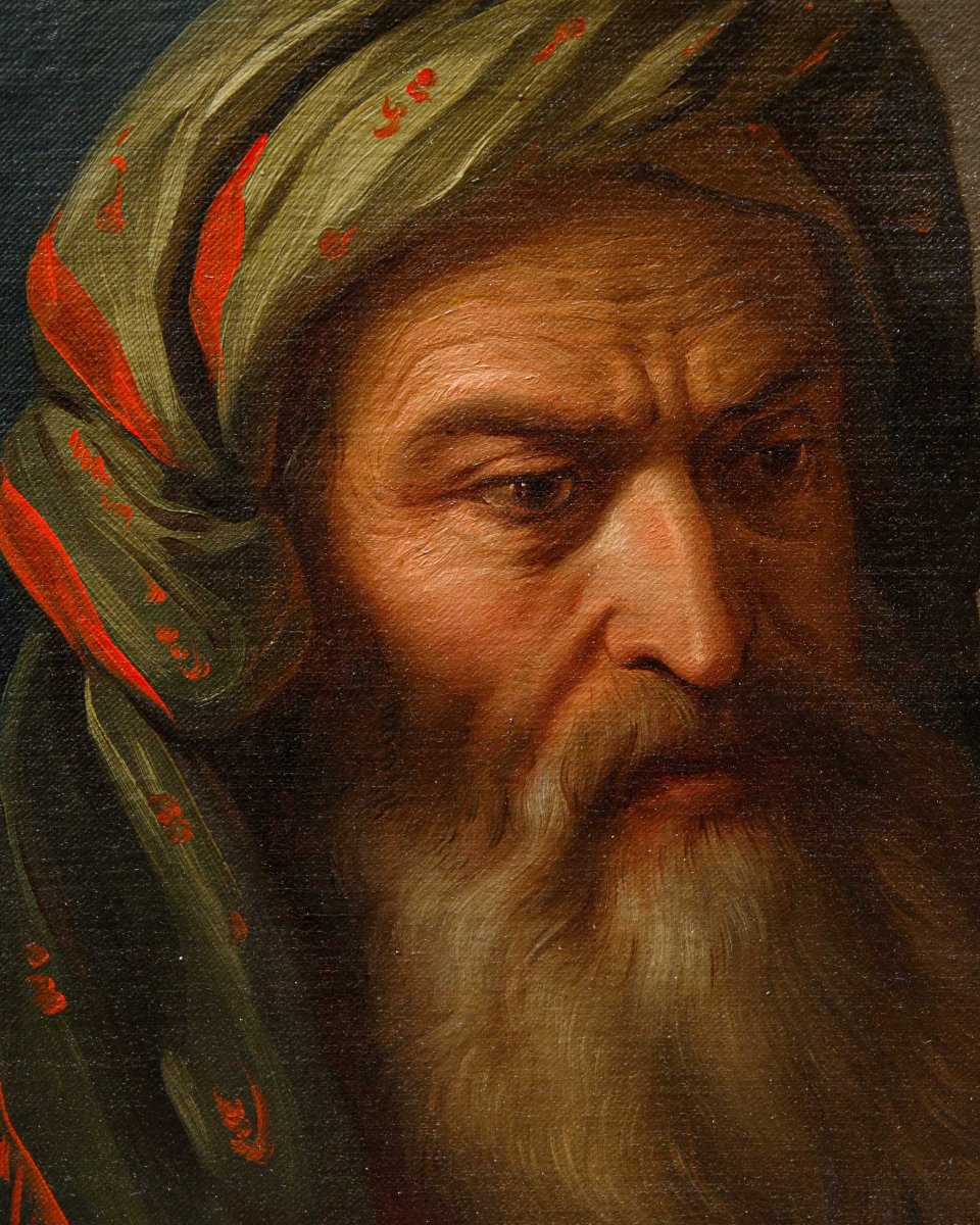 Carlo Arienti (Bologna, 1801 - Torino, 1873), attr.,Ritratto d'uomo con turbante (Testa di cara-photo-4