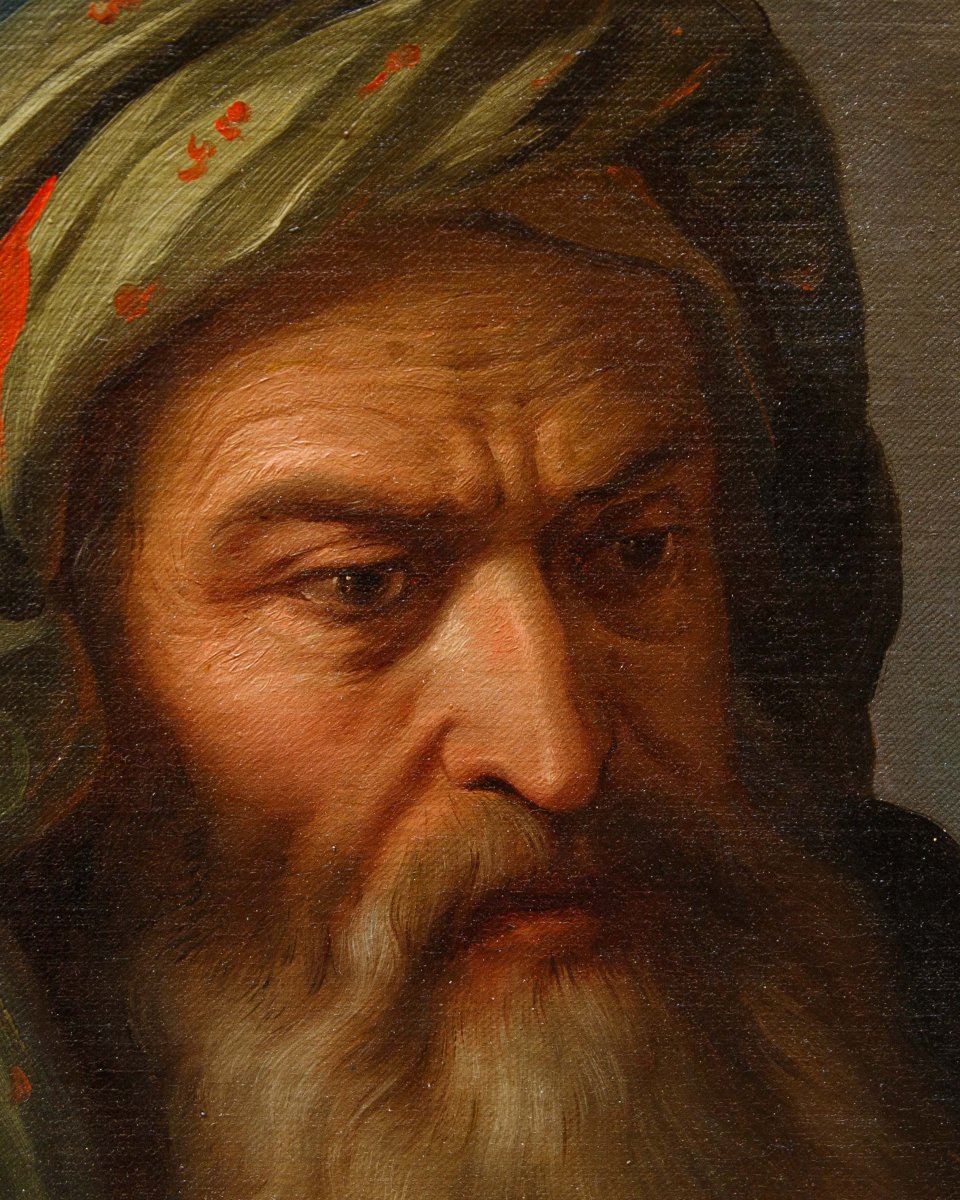 Carlo Arienti (Bologna, 1801 - Torino, 1873), attr.,Ritratto d'uomo con turbante (Testa di cara-photo-3