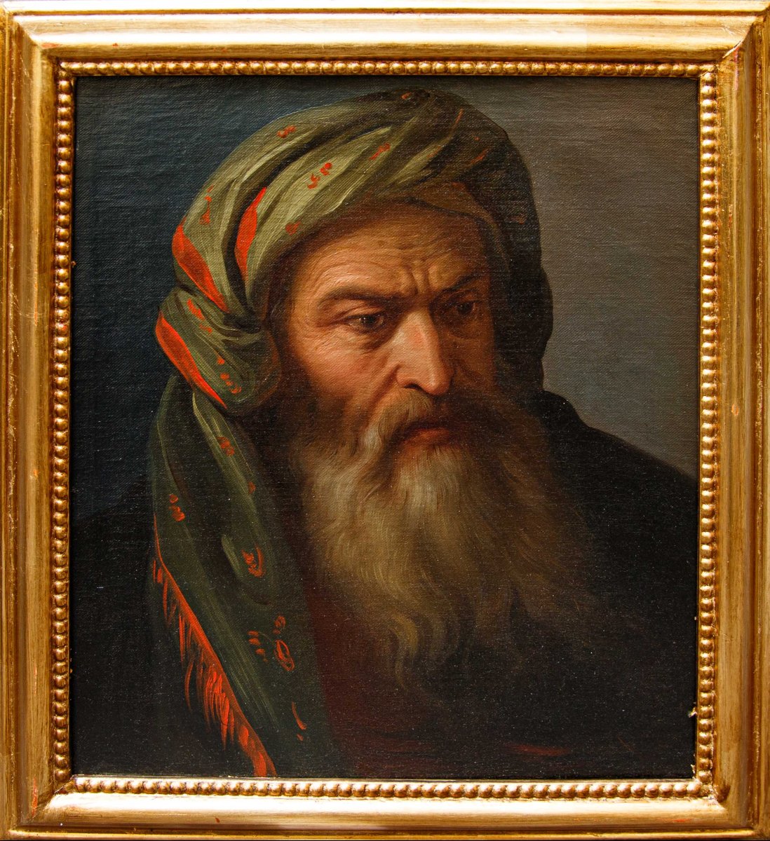 Carlo Arienti (Bologna, 1801 - Torino, 1873), attr.,Ritratto d'uomo con turbante (Testa di cara