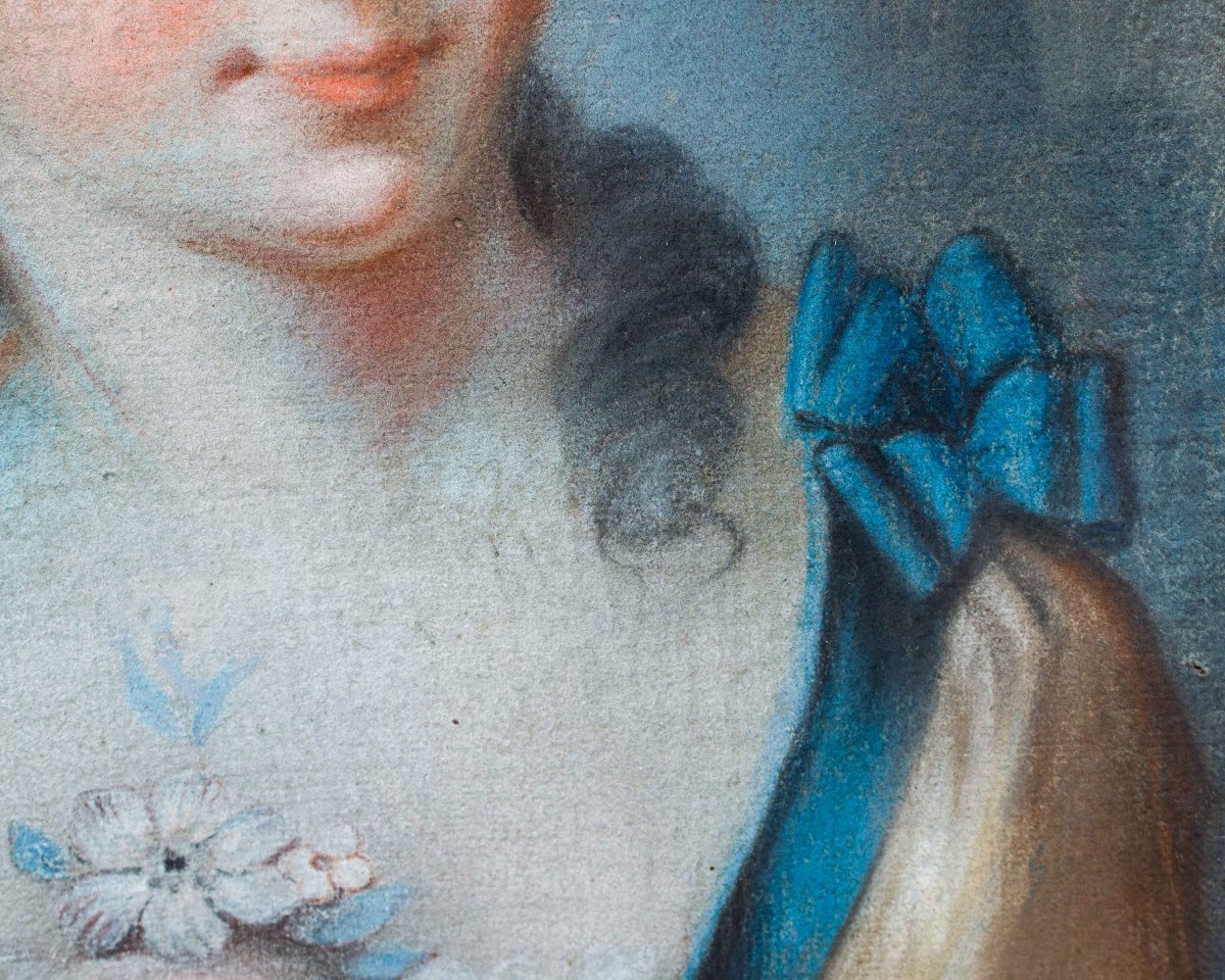 Tomaso Bugoni (Venezia? – 1767), Ritratto di ragazza con cappello-photo-4